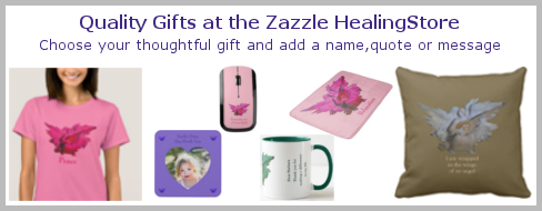 Advert for personalised gifts with a spiritual or healing theme